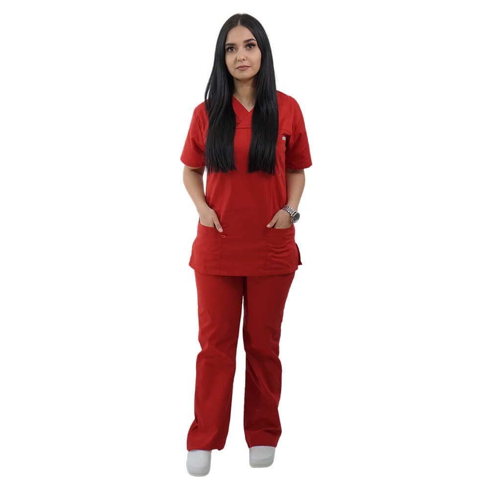 Costum medical Lotus 1, Basic 1, rosu