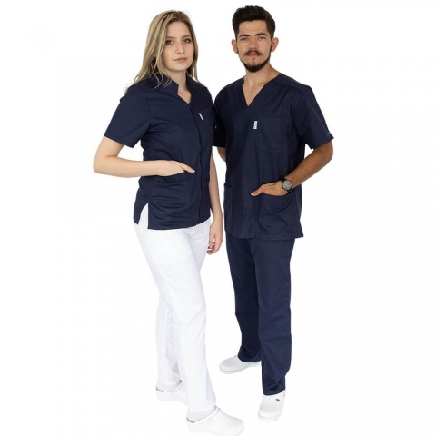 Bluza cu fermoar si guler romb, maneca scurta, Lotus 2