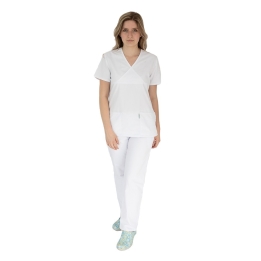 Costum medical femei, Lotus 2, 8073 alb