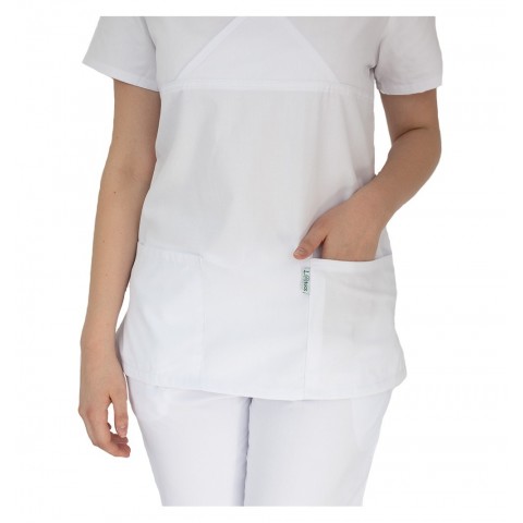 Costum medical femei, Lotus 2, 8073 alb