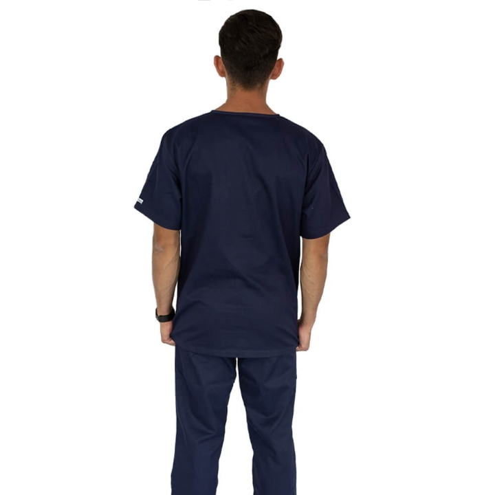 Costum medical unisex Lotus 4, Basic 2, bleumarin - imagine 2