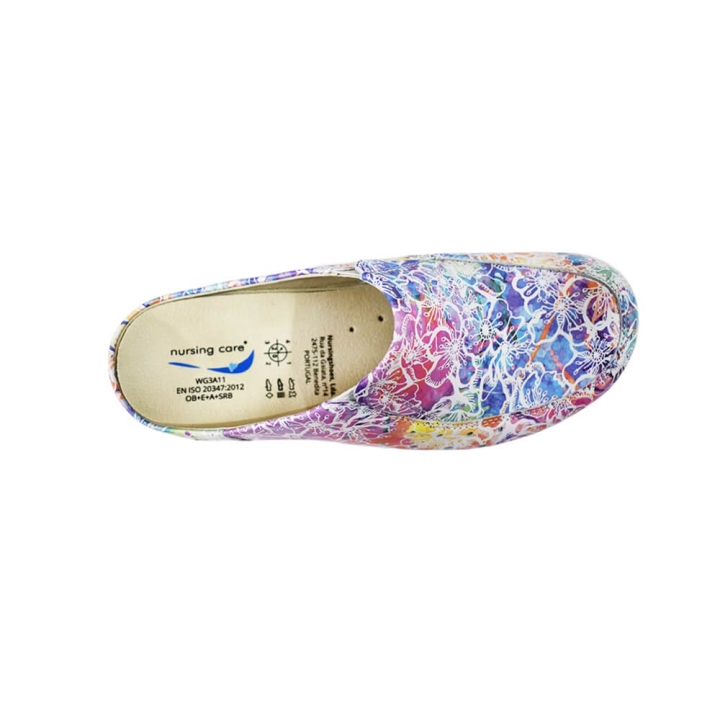 Saboti medicali din piele naturala, lavabili, Nursingcare Wash'Go Berlin, Fantasy - imagine 2