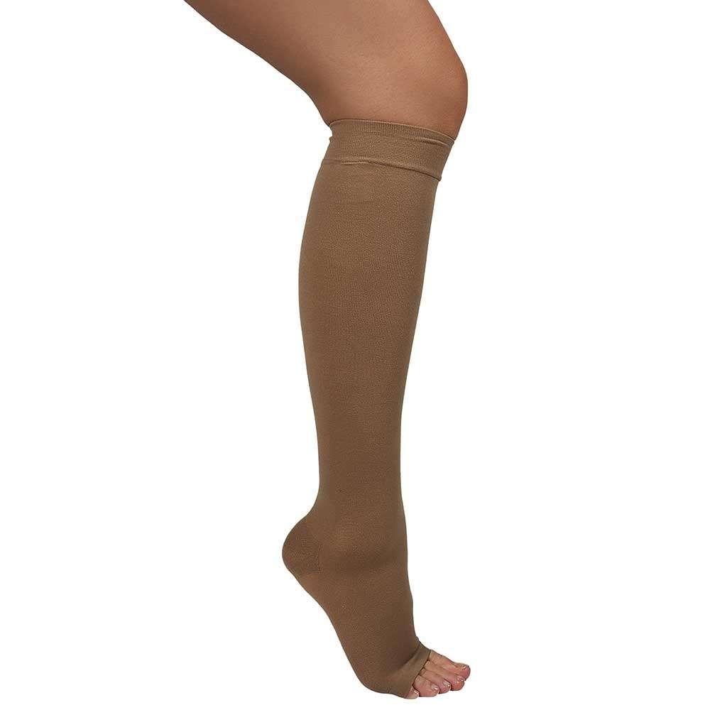 Ciorapi medicali pana la genunchi, cu varf deschis, 30-40 mmHg - ARS04