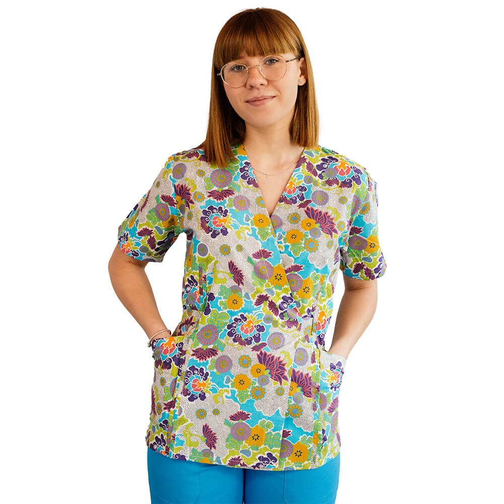 Bluza kimono imprimata, Lotus 1, Mazy Flower