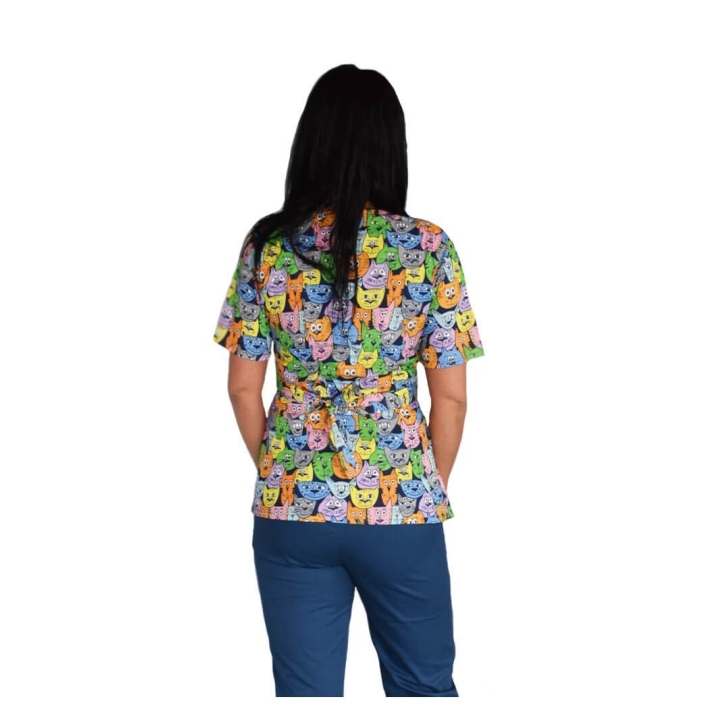 Bluza kimono imprimata, Lotus 1, Tomcat - imagine 5