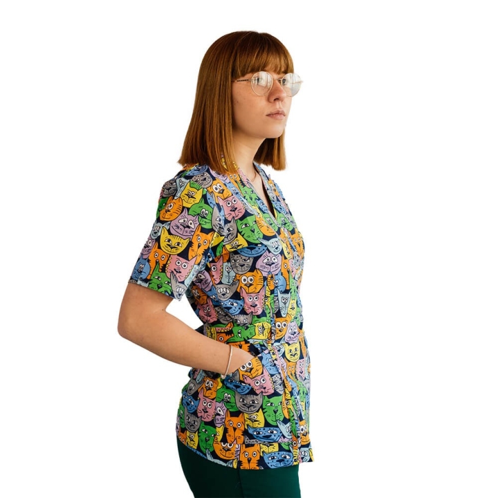 Bluza kimono imprimata, Lotus 1, Tomcat - imagine 2