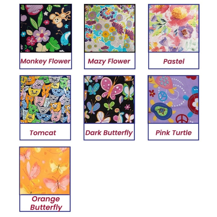 Bluza imprimata asimetrica, cu capse, Lotus 1, Pink Turtle - imagine 5