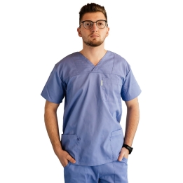 Costum medical Lotus 2, Basic 1, albastru ciel