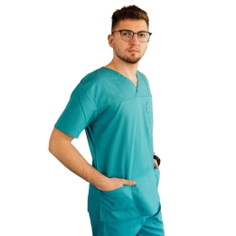 Costum medical Lotus 2, Basic 1, turcoaz