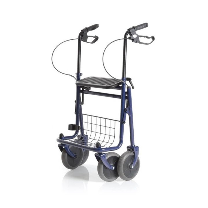 Rolator din otel vopsit, cu 4 roti, sezut si cos - RP690 DYONE - imagine 3