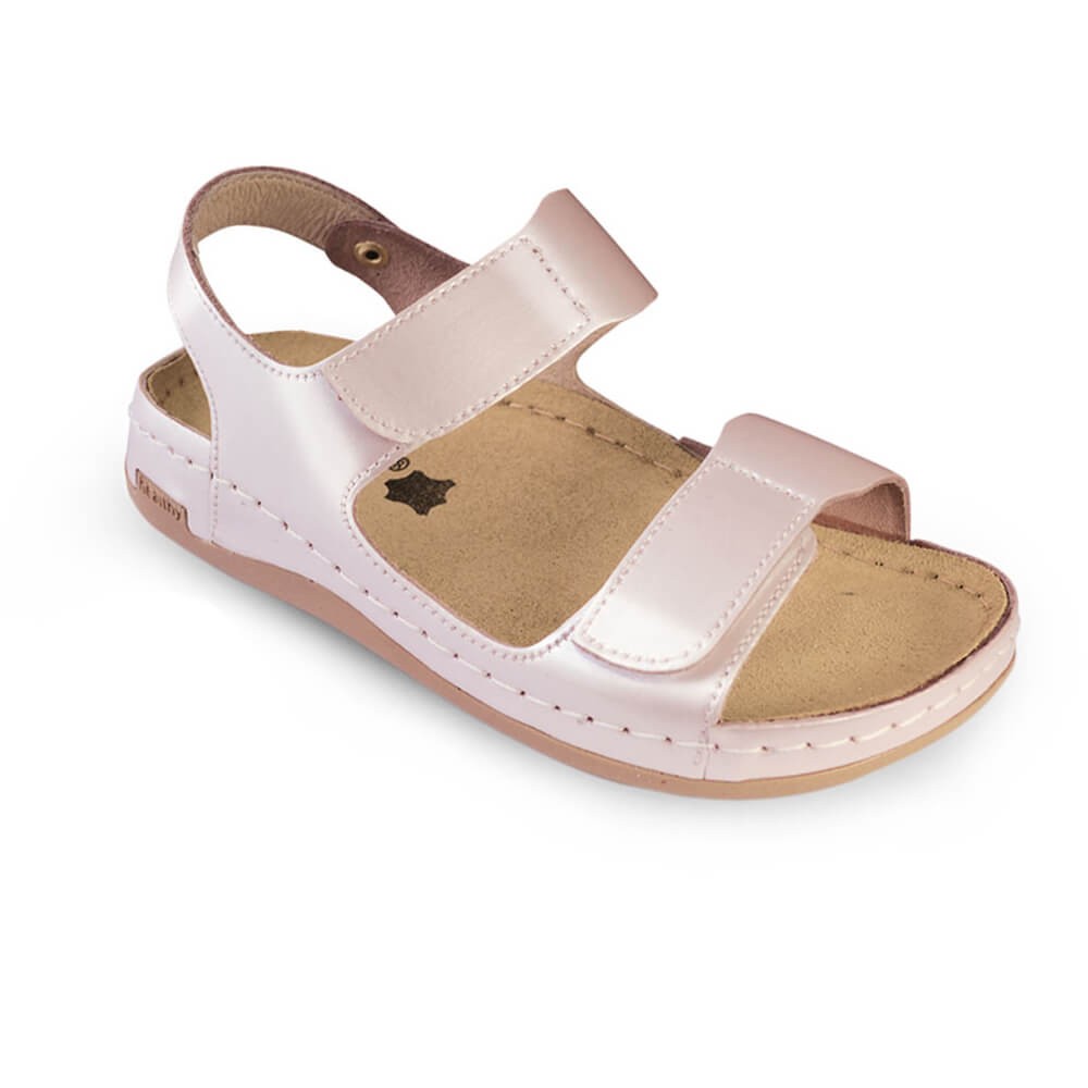 Sandale dama, de vara, din piele, Leon 803, perlat