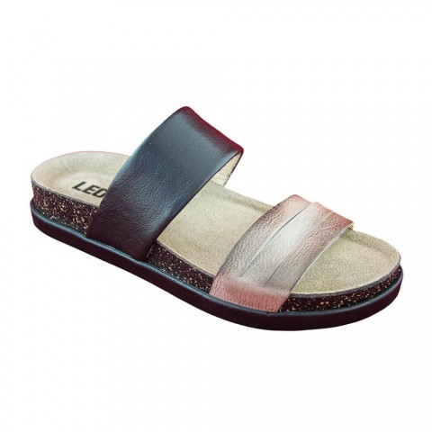 Sandale dama, de vara, din piele, Leon 1206, gri