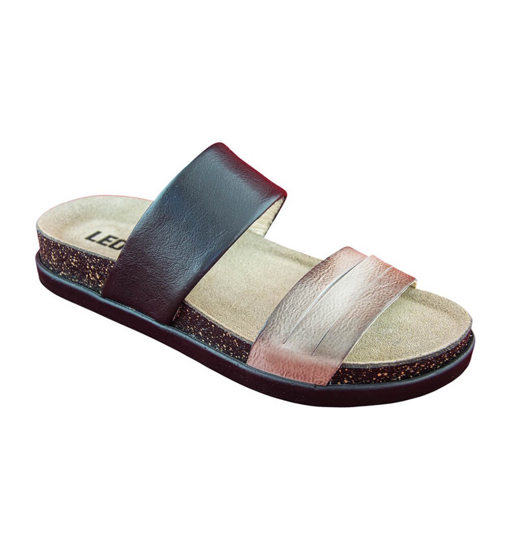 Sandale dama, de vara, din piele, Leon 1206, gri