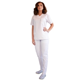 Costum medical Lotus 2, Basic 1, alb