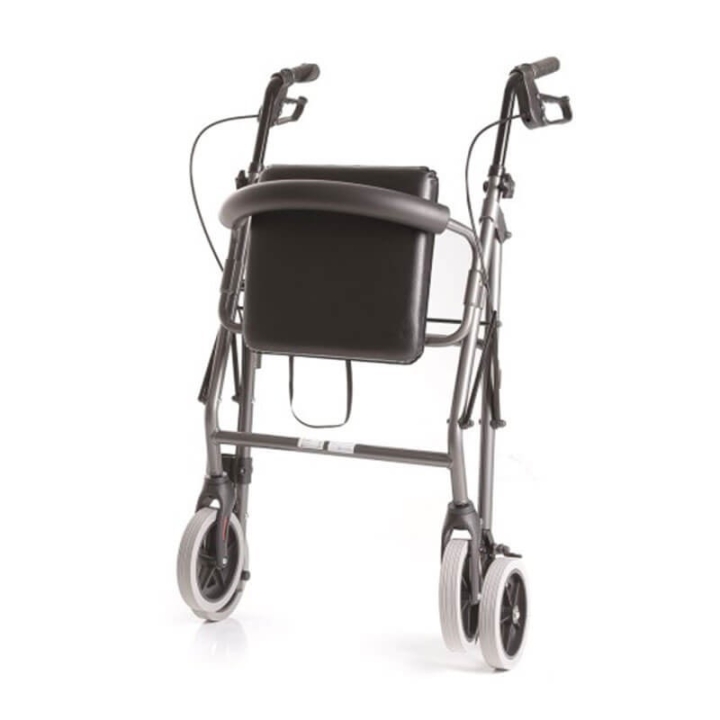 Rolator din aluminiu vopsit, cu 4 roti, sezut si cos  - RP520 ATLANTE - imagine 2