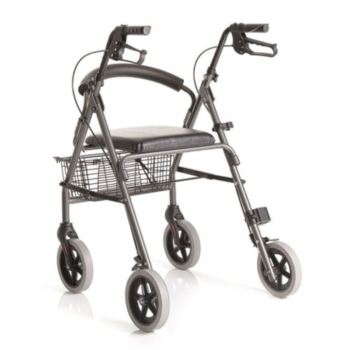 Rolator din aluminiu vopsit, cu 4 roti, sezut si cos  - RP520 ATLANTE - imagine 4