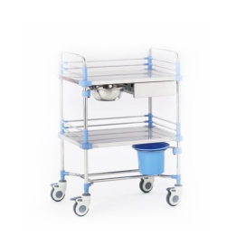 Carucior din inox, pentru tratamente - NEOF17