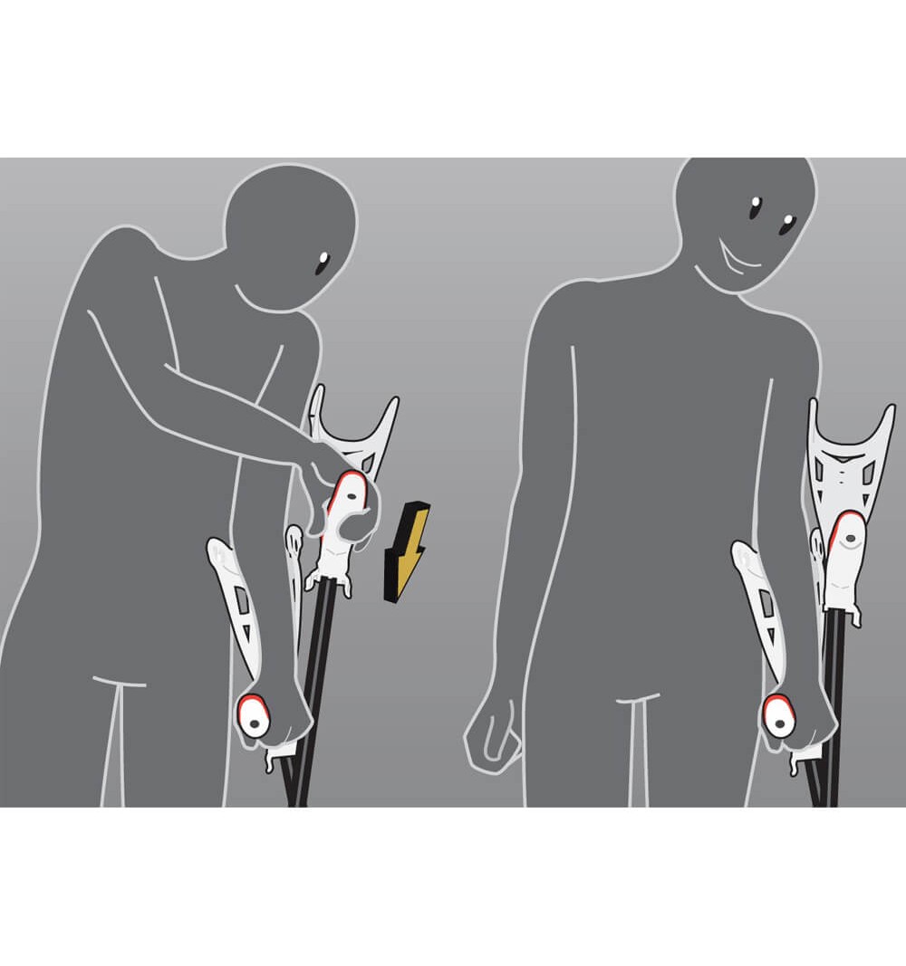 Carja ergonomica, cu sprijin pe cot, Access SAFEWALK