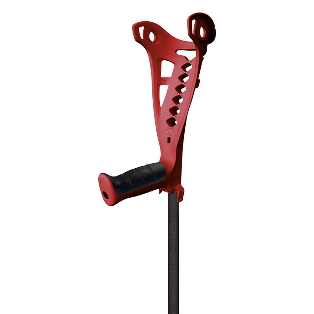 Carja ergonomica, cu sprijin pe cot, Acces SafeWalk, rosu