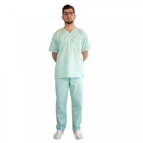 Costum medical unisex, Lotus 2, Basic 1, marimi extra large