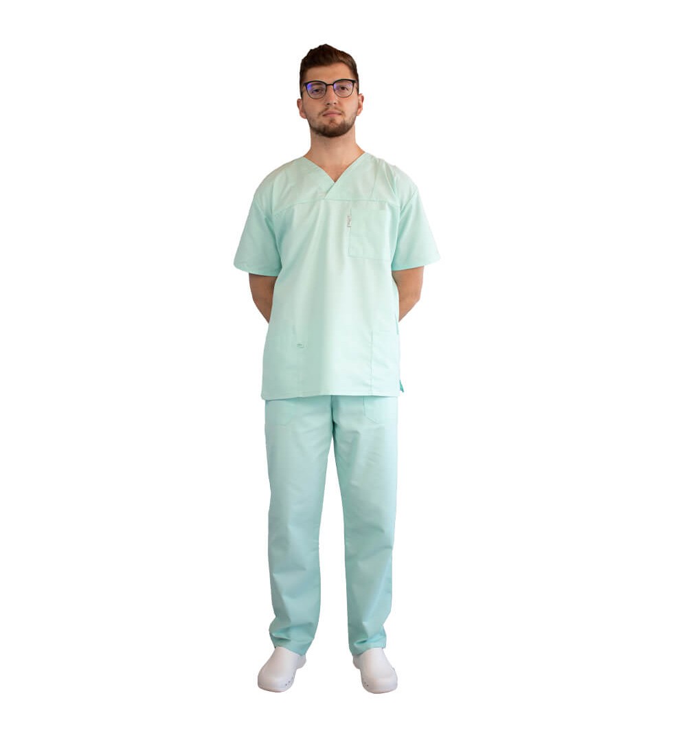 Costum medical unisex, Lotus 2, Basic 1, marimi extra large