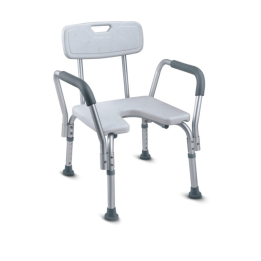Scaun pentru baie cu spatar, sezut in forma de U - FS7961L