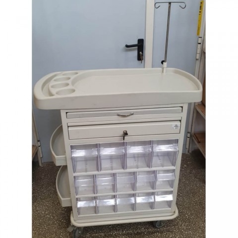 RESIGILAT: Carucior troliu pentru medicatie (pansament)  - DOL90108201