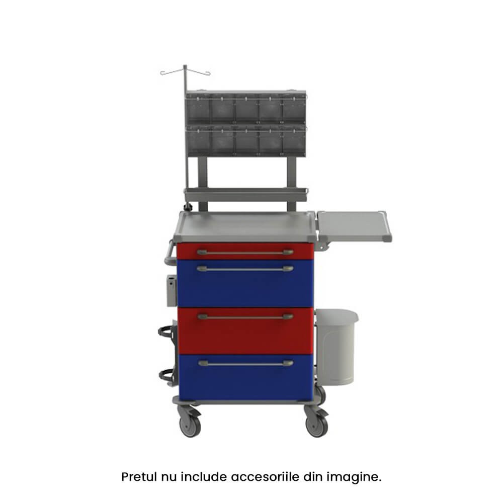 Troliu / carucior medicamente, cu 4 sertare - ZV1258N