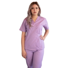 Bluza kimono cu maneca scurta Lotus 2, lila