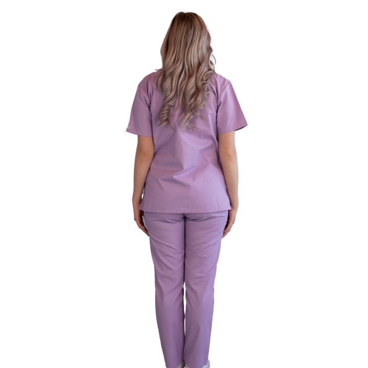 Costum medical Lotus 3, Basic 1 BBC, stretch, lila - imagine 12