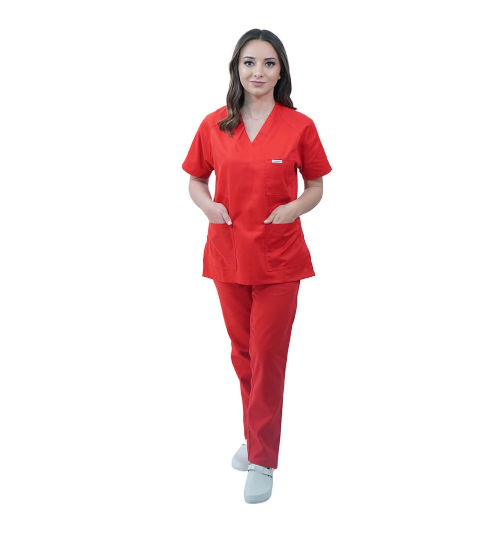 Costum medical Lotus 2, Basic 2, rosu