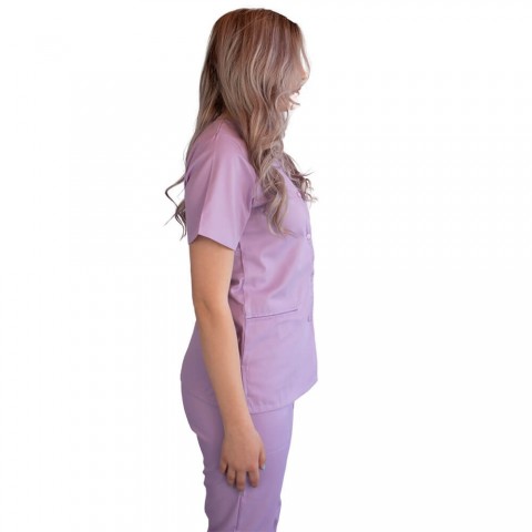 Bluza asimetrica cu capse Lotus 2, lila