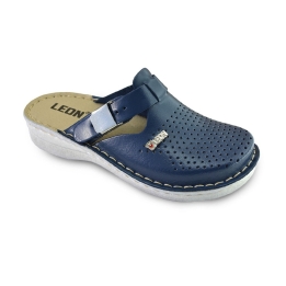 Saboti medicali, de dama, din piele, bleumarin, Leon V260
