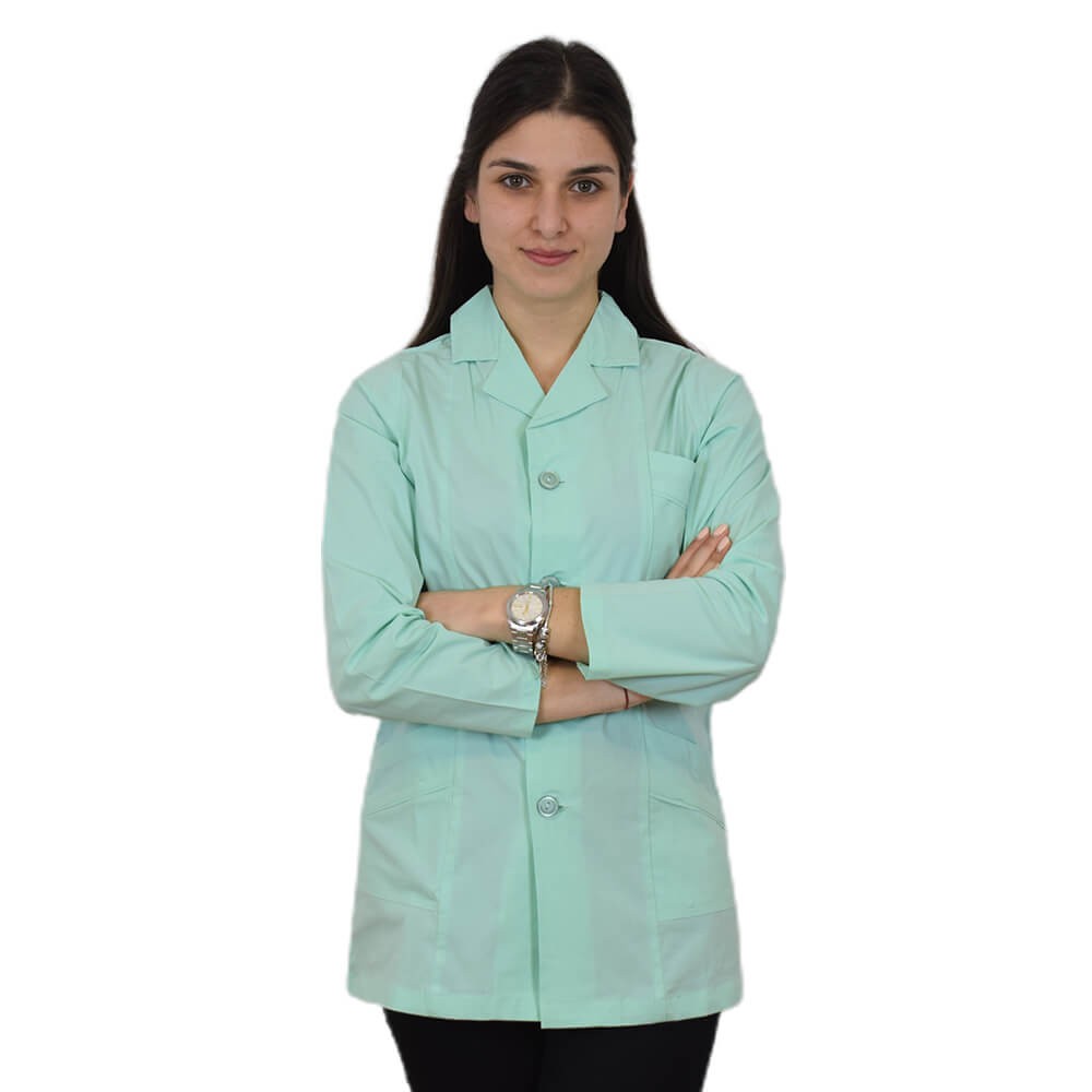 Bluza cu rever, pentru femei, BBC, stretch, verde menta - B17
