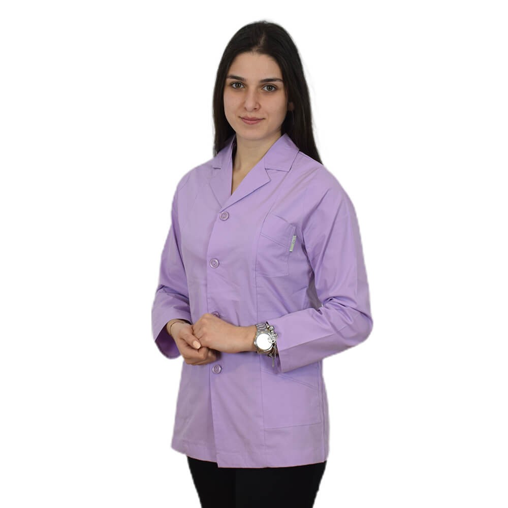 Bluza cu rever, pentru femei, BBC, stretch, lila - B17