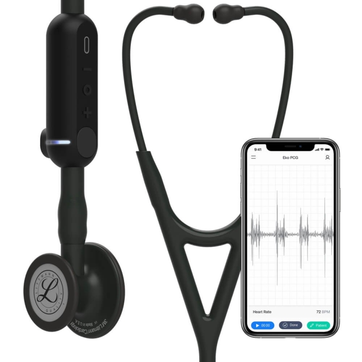 Stetoscop electronic 3M™ Littmann® CORE Digital, Negru complet (Black Edition) - imagine 1