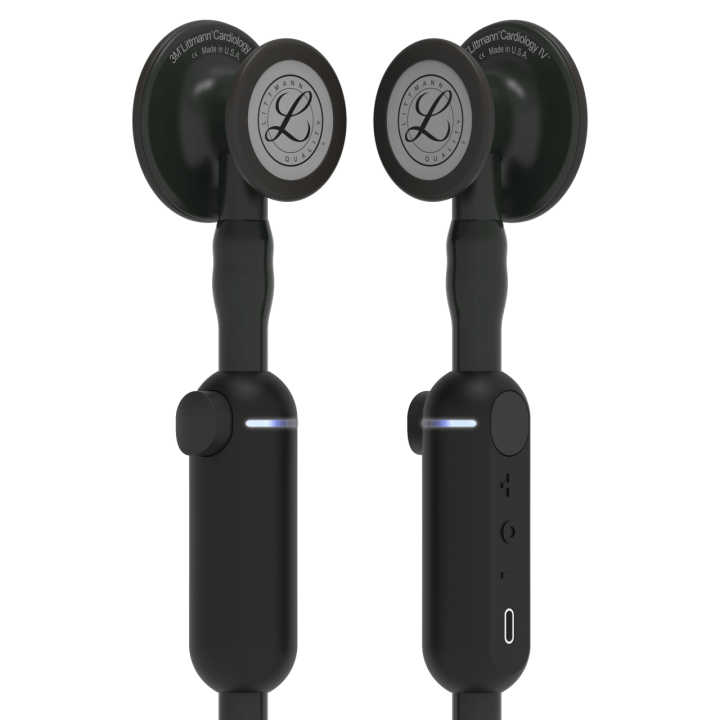 Stetoscop electronic 3M™ Littmann® CORE Digital, Negru complet (Black Edition) - imagine 6