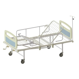 Pat de spital mecanic cu 2 manivele - Simple 7