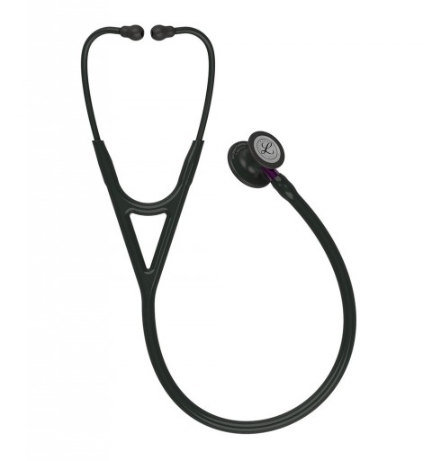 Stetoscop 3M™ Littmann® Cardiology IV, Negru/violet, capsula neagra (Black/Violet/Black)
