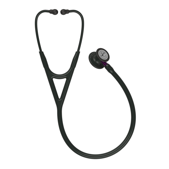Stetoscop 3M™ Littmann® Cardiology IV, Negru/violet, capsula neagra (Black/Violet/Black) - imagine 1