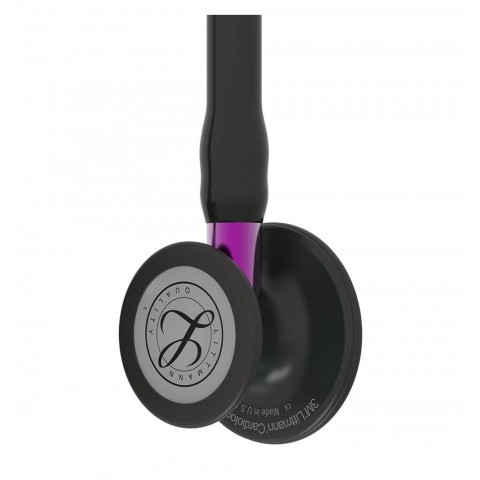 Stetoscop 3M™ Littmann® Cardiology IV, Negru/violet, capsula neagra (Black/Violet/Black)