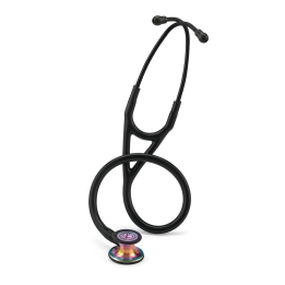 Stetoscop 3M™ Littmann® Cardiology IV, Negru, capsula curcubeu (Black/Rainbow)