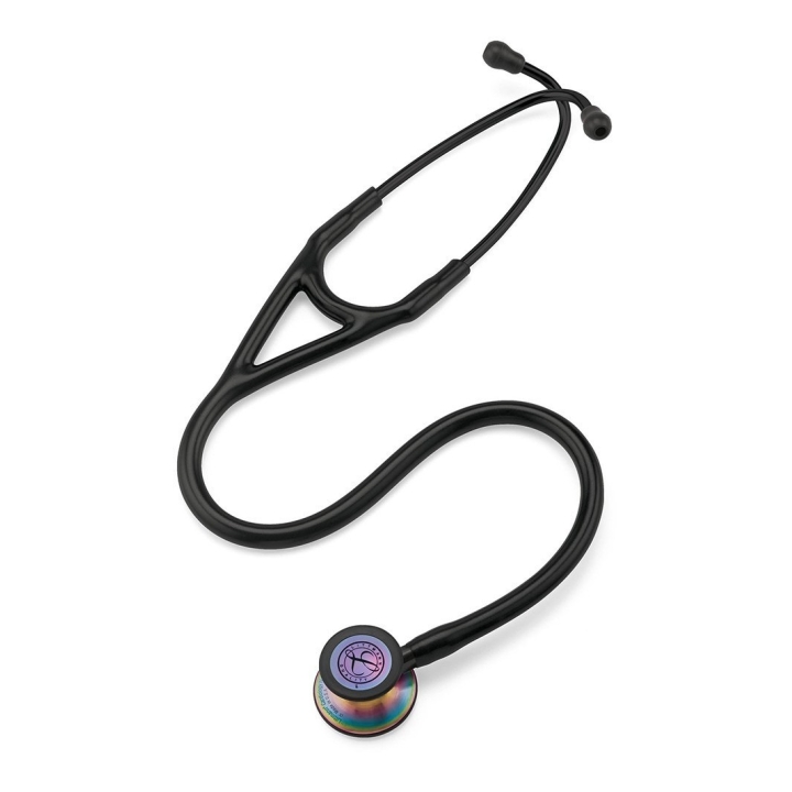 Stetoscop 3M™ Littmann® Cardiology IV, Negru, capsula curcubeu (Black/Rainbow) - imagine 4