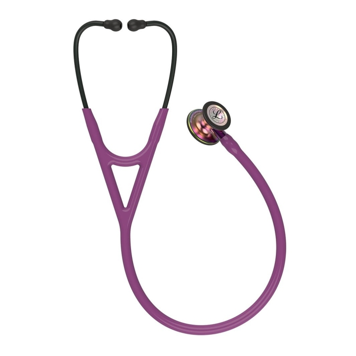 Stetoscop 3M™ Littmann® Cardiology IV, Violet, capsula curcubeu (Plum/Violet/Rainbow) - imagine 1