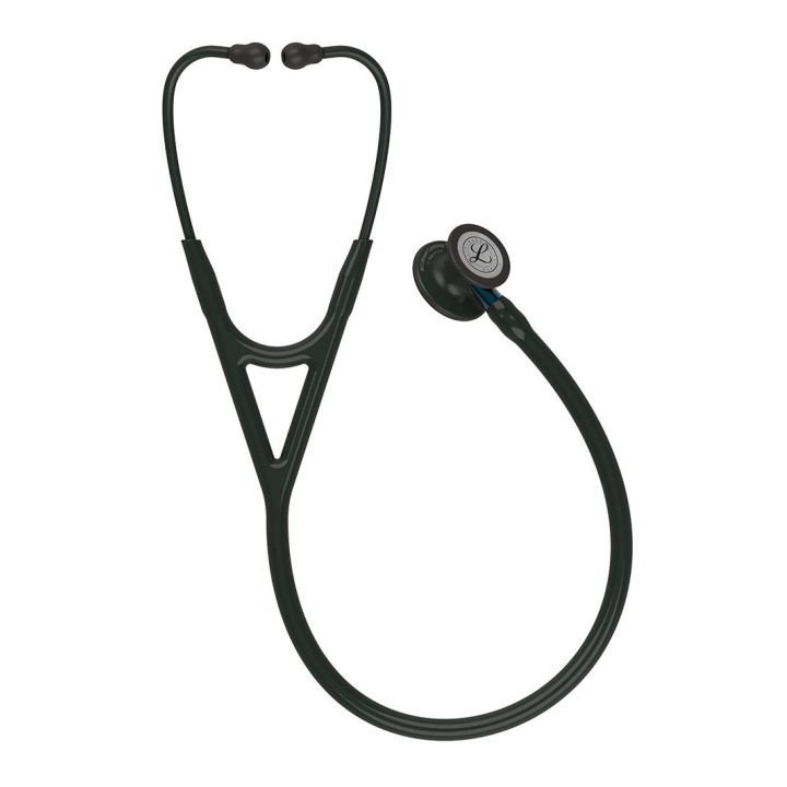 Stetoscop 3M™ Littmann® Cardiology IV, Negru complet/albastru (Black/Black/Blue) - imagine 1