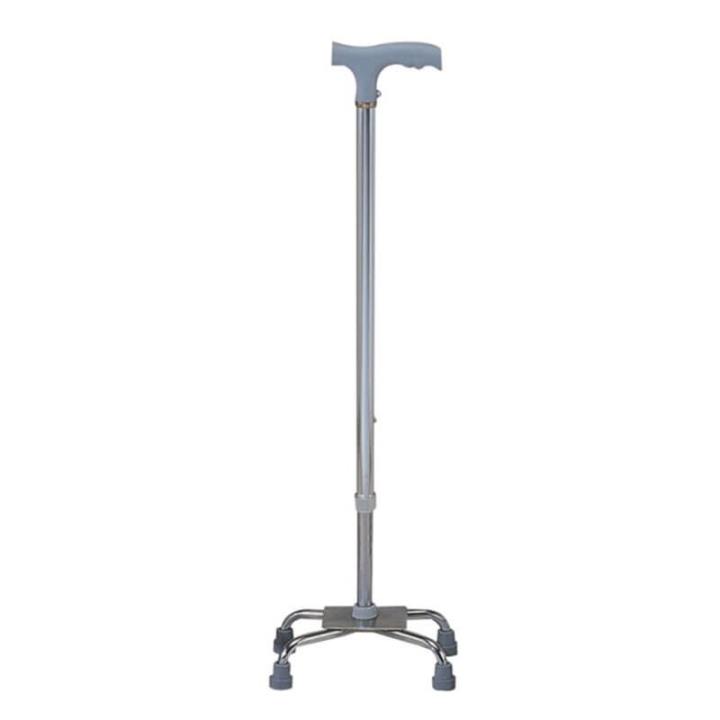 Baston tetrapod cu baza mica reglabila in inaltime si maner in T - FS924 - imagine 1