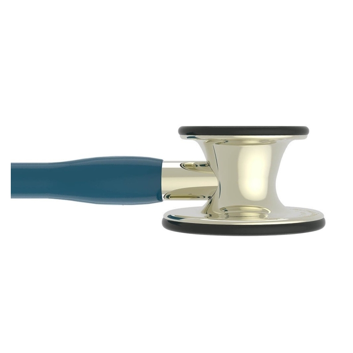 Stetoscop 3M™ Littmann® Cardiology IV, Turcoaz inchis, capsula sampanie (Caribbean Blue/Champagne) - imagine 2