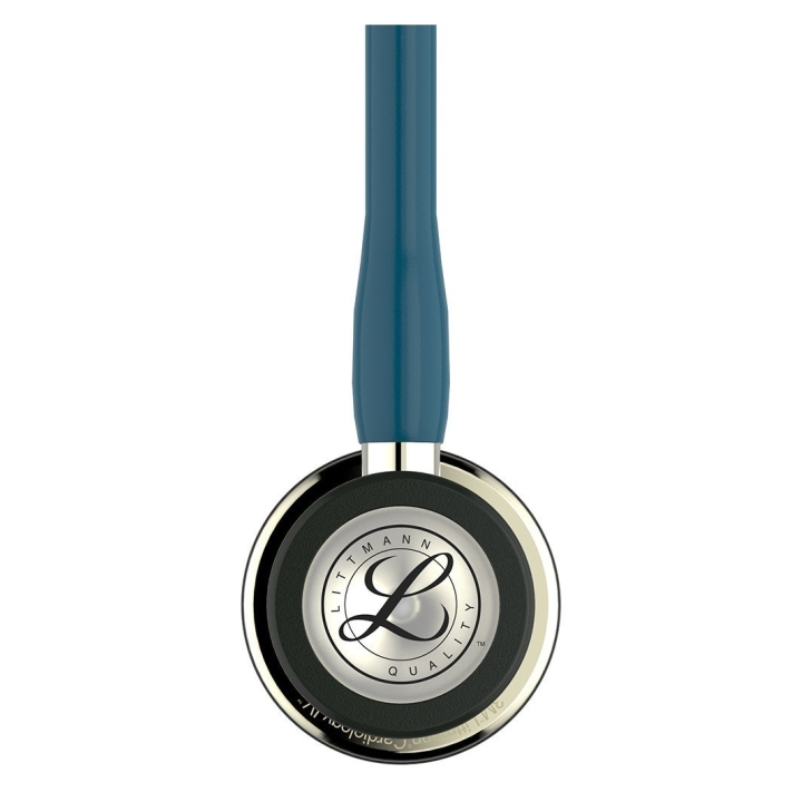 Stetoscop 3M™ Littmann® Cardiology IV, Turcoaz inchis, capsula sampanie (Caribbean Blue/Champagne) - imagine 3