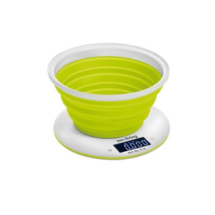 Cantar electronic de bucatarie cu bol pliabil 5 kg INN-129 - imagine 1