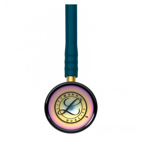 Stetoscop 3M™ Littmann® Classic II Pediatric, Turcoaz inchis, capsula curcubeu (Caribbean Blue/Rainbow)
